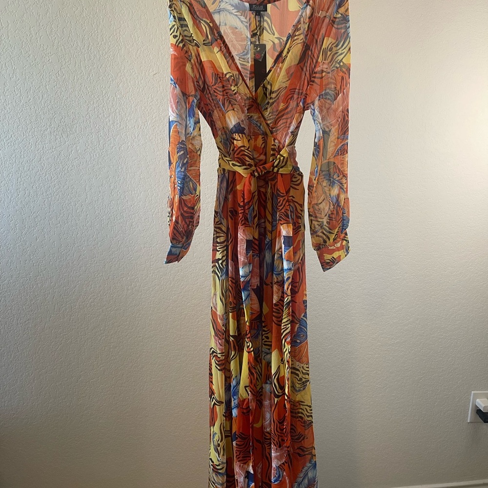 NWT SPY ZONE EXCHANGE FLORAL MAXI DRESS - Picture 4 of 4